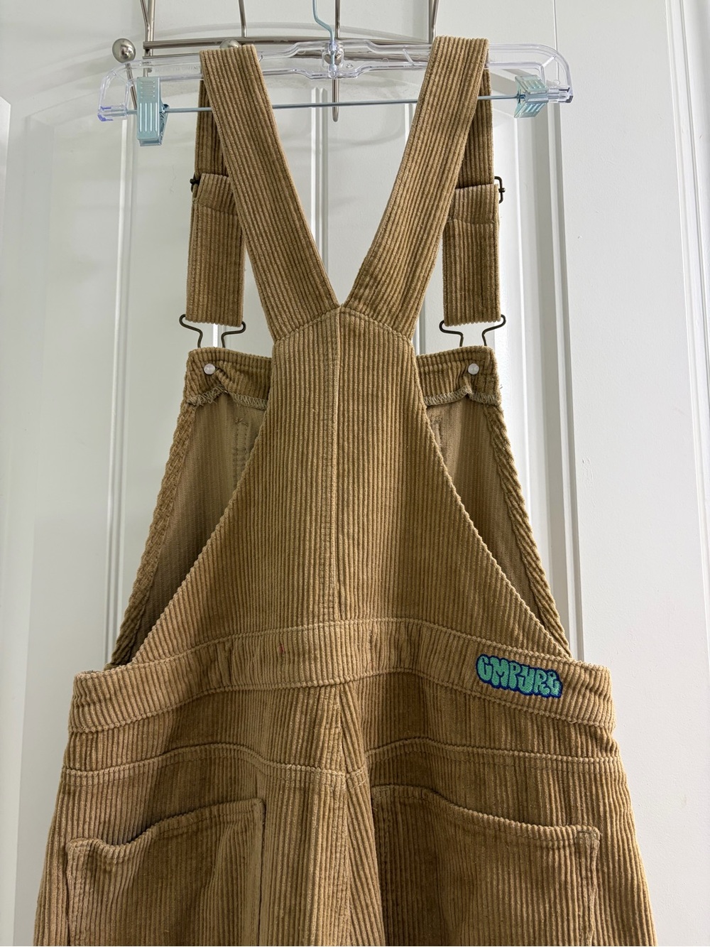 Empyre Suzie Khaki Baggy Corduroy Overalls M Gorpcore Skatewear Indie Grunge - Picture 6 of 9